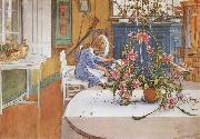 Carl Larsson interior with Cactus Spain oil painting artist